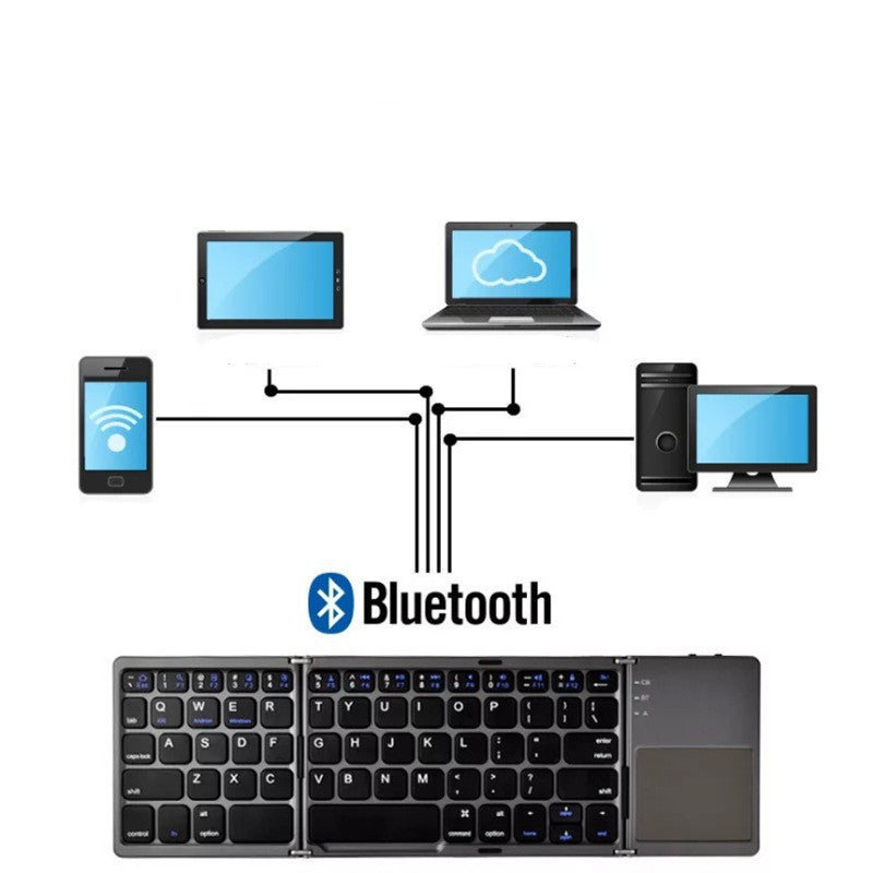 Wireless Foldable Bluetooth Keyboard